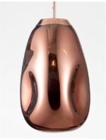 Pendul Nova Luce Lava, cupru lucios, 1x12 W, cod 9190391 - imagine 5