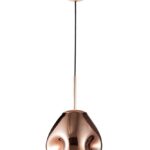 Pendul Nova Luce Lava, cupru lucios, 1x12 W, cod 9190401