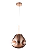 Pendul Nova Luce Lava, cupru lucios, 1x12 W, cod 9190401