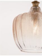 Pendul Nova Luce Loni, finisaj negru mat/sticla champagne, 1x12 W, cod 9191241 - imagine 9