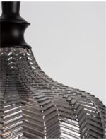 Pendul Nova Luce Loni, finisaj negru mat/sticla gri fume, 1x12 W, cod 9191242 - imagine 8