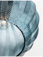 Pendul Nova Luce Loni, finisaj negru mat/sticla blue, 1x12 W, cod 9191243 - imagine 5
