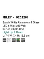 Aplica Nova Luce Miley, LED 6W, alb satinat, cod 9202261 - imagine 4
