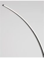 Lampadar negru Nova Luce Breton, led 40 W, cod 9348092 - imagine 6