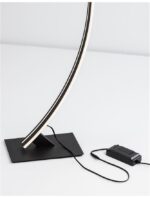 Lampadar negru Nova Luce Breton, led 40 W, cod 9348092 - imagine 5