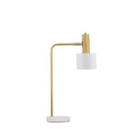 Lampa de masa alba Nova Luce Paz, 1x12 W, cod 9426651
