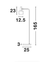 Lampadar alb Nova Luce Paz, 1x40 W, cod 9426653 - imagine 4