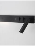 Aplica Nova Luce Vida, negru satinat, cod 9533521 - imagine 5