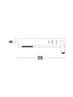 Aplica Nova Luce Vida, negru satinat, cod 9533521 - imagine 4