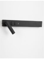 Aplica Nova Luce Vida, negru satinat, cod 9533522 - imagine 7