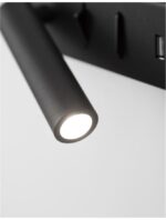 Aplica Nova Luce Vida, negru satinat, cod 9533522 - imagine 5