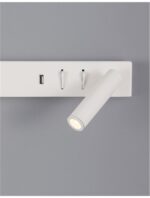 Aplica Nova Luce Vida, alb satinat, cod 9533523 - imagine 6