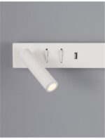Aplica Nova Luce Vida, alb satinat, cod 9533524 - imagine 6