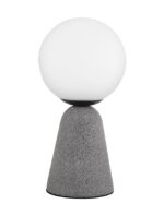 Lampa de masa Nova Luce Zero, beton gri/sticla opal, 1x5 W, cod 9577010