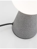 Lampa de masa Nova Luce Zero, beton gri/sticla opal, 1x5 W, cod 9577010 - imagine 7