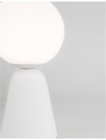 Lampa de masa Nova Luce Zero, ghips alb/sticla opal, 1x5 W, cod 9577011 - imagine 9