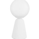 Lampa de masa Nova Luce Zero, ghips alb/sticla opal, 1x5 W, cod 9577011