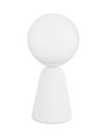 Lampa de masa Nova Luce Zero, ghips alb/sticla opal, 1x5 W, cod 9577011