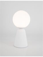 Lampa de masa Nova Luce Zero, ghips alb/sticla opal, 1x5 W, cod 9577011 - imagine 7