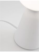 Lampa de masa Nova Luce Zero, ghips alb/sticla opal, 1x5 W, cod 9577011 - imagine 6