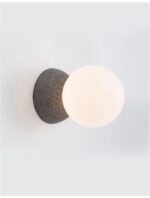 Aplica Nova Luce Zero, beton gri/sticla opal, 1x5 W, cod 9577012 - imagine 8