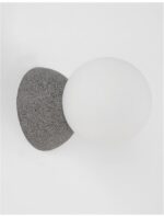 Aplica Nova Luce Zero, beton gri/sticla opal, 1x5 W, cod 9577012 - imagine 7