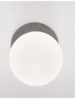 Aplica Nova Luce Zero, beton gri/sticla opal, 1x5 W, cod 9577012 - imagine 6