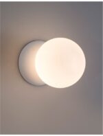 Aplica Nova Luce Zero, ghips alb/sticla opal, 1x5 W, cod 9577013 - imagine 9