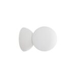 Aplica Nova Luce Zero, ghips alb/sticla opal, 1x5 W, cod 9577013