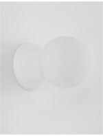 Aplica Nova Luce Zero, ghips alb/sticla opal, 1x5 W, cod 9577013 - imagine 7