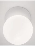 Aplica Nova Luce Zero, ghips alb/sticla opal, 1x5 W, cod 9577013 - imagine 6