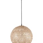 Pendul Nova Luce Melody, 1x12W, ratan natur, cod 9581501