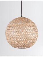 Pendul Nova Luce Melody, 1x12W, ratan natur, cod 9581501 - imagine 12