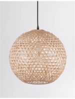 Pendul Nova Luce Melody, 1x12W, ratan natur, cod 9581501 - imagine 11