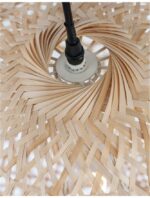 Pendul Nova Luce Melody, 1x12W, ratan natur, cod 9581501 - imagine 7