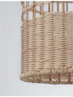 Pendul Nova Luce Mia, 1x12W, ratan natur, cod 9585081 - imagine 8