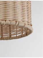 Pendul Nova Luce Mia, 1x12W, ratan natur, cod 9585081 - imagine 7