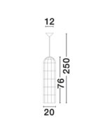 Pendul Nova Luce Mia, 1x12W, ratan natur, cod 9585081 - imagine 4