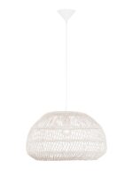 Pendul Nova Luce Melody, 1x12W, ratan alb, cod 9586431