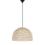 Pendul Nova Luce Melody, 1x12W, ratan natur, cod 9586446
