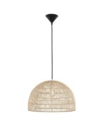 Pendul Nova Luce Melody, 1x12W, ratan natur, cod 9586446