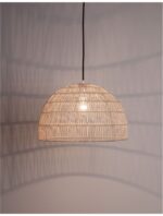 Pendul Nova Luce Melody, 1x12W, ratan natur, cod 9586446 - imagine 5