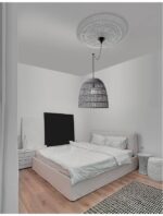 Pendul Nova Luce Destin, 1x12W, ratan gri, cod 9586671 - imagine 14