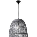 Pendul Nova Luce Destin, 1x12W, ratan gri, cod 9586671