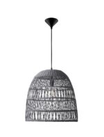 Pendul Nova Luce Destin, 1x12W, ratan gri, cod 9586671