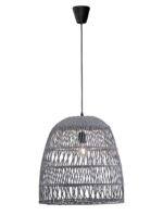 Pendul Nova Luce Destin, 1x12W, ratan gri, cod 9586671 - imagine 13