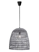Pendul Nova Luce Destin, 1x12W, ratan gri, cod 9586671 - imagine 11