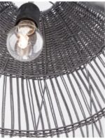 Pendul Nova Luce Destin, 1x12W, ratan gri, cod 9586671 - imagine 7