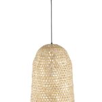 Pendul Nova Luce Aurora, 1x12W, bambus, cod 9586681