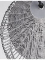 Pendul Nova Luce Destin, 1x12W, ratan gri, cod 9586702 - imagine 7